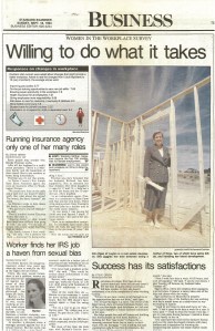 Newspaper article - full page 1994 - Erin Weidner